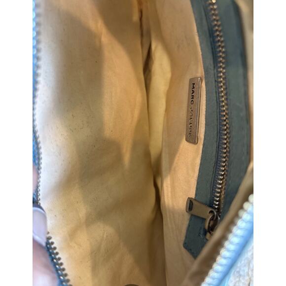 Vintage Marc Jacobs Cerulian Blue Canvas Aviator Sunglass Crossbody/Shoulder Bag - Picture 10 of 11